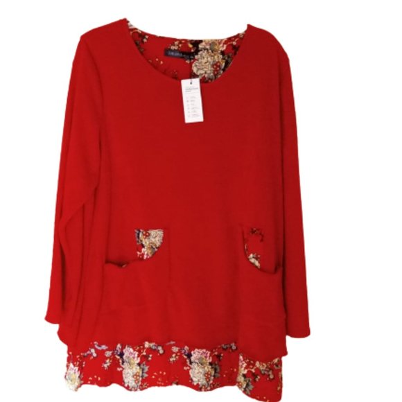 Zanazea Dresses & Skirts - Red Sweater Dress NWT XXL